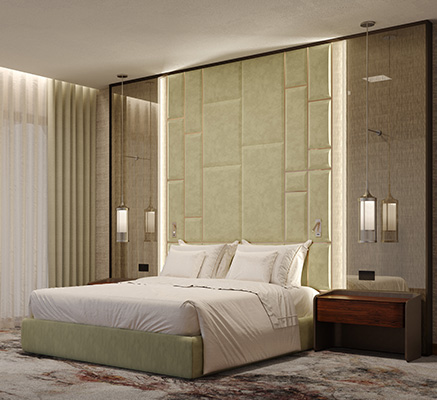 Find out how to create a luxury hotel bedroom at home